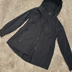 Eileen Fisher Hooded rain Jacket fits s/m